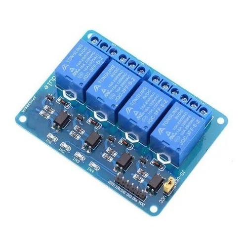 Módulo Relé 4 Canais 5v Com Optoacopladores Para Arduino [ Código 03 ]