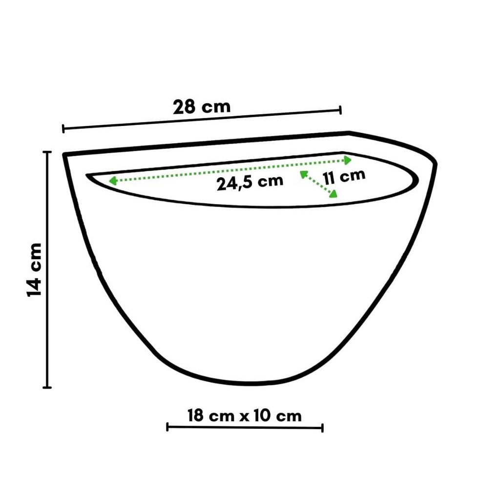 Vaso para Plantas de Parede 28cm Samambaias e Pendentes · foto 2
