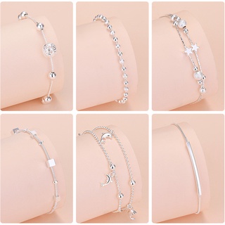 Jóias Pulseira Prata 925 Para Mulheres Estilo 26