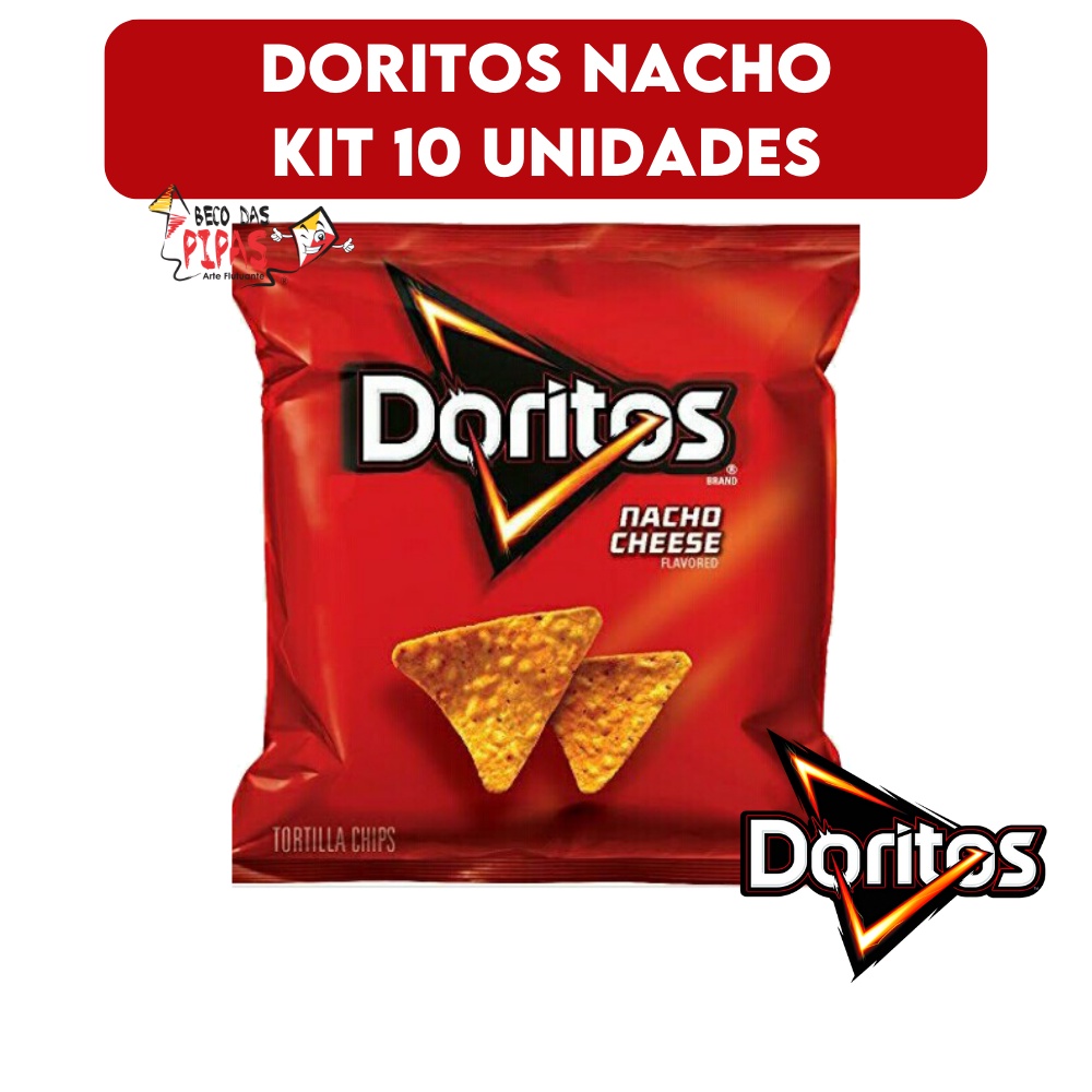 10 Salgadinho Doritos Nacho 22g Elma Chips em Oferta na Shopee