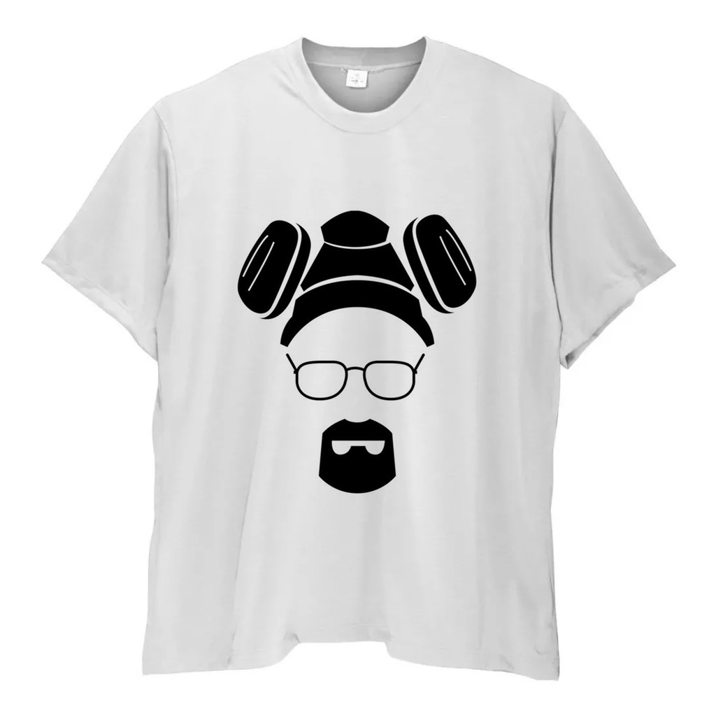 Camiseta Plus Size Breaking Bad Walter White Heisenberg Camisa Masculina Estampa Série Modelo Tamanho Grande