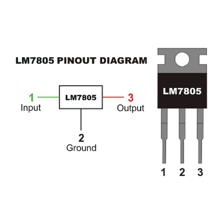 Lm7805 схема включения