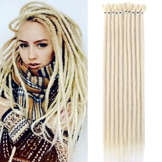 Polegada 5 20 Vertentes Reggae Extensão Do Cabelo Dreadlocks Sintéticos Artesanais Hip Hop Dreads Locks De Crochê Macio