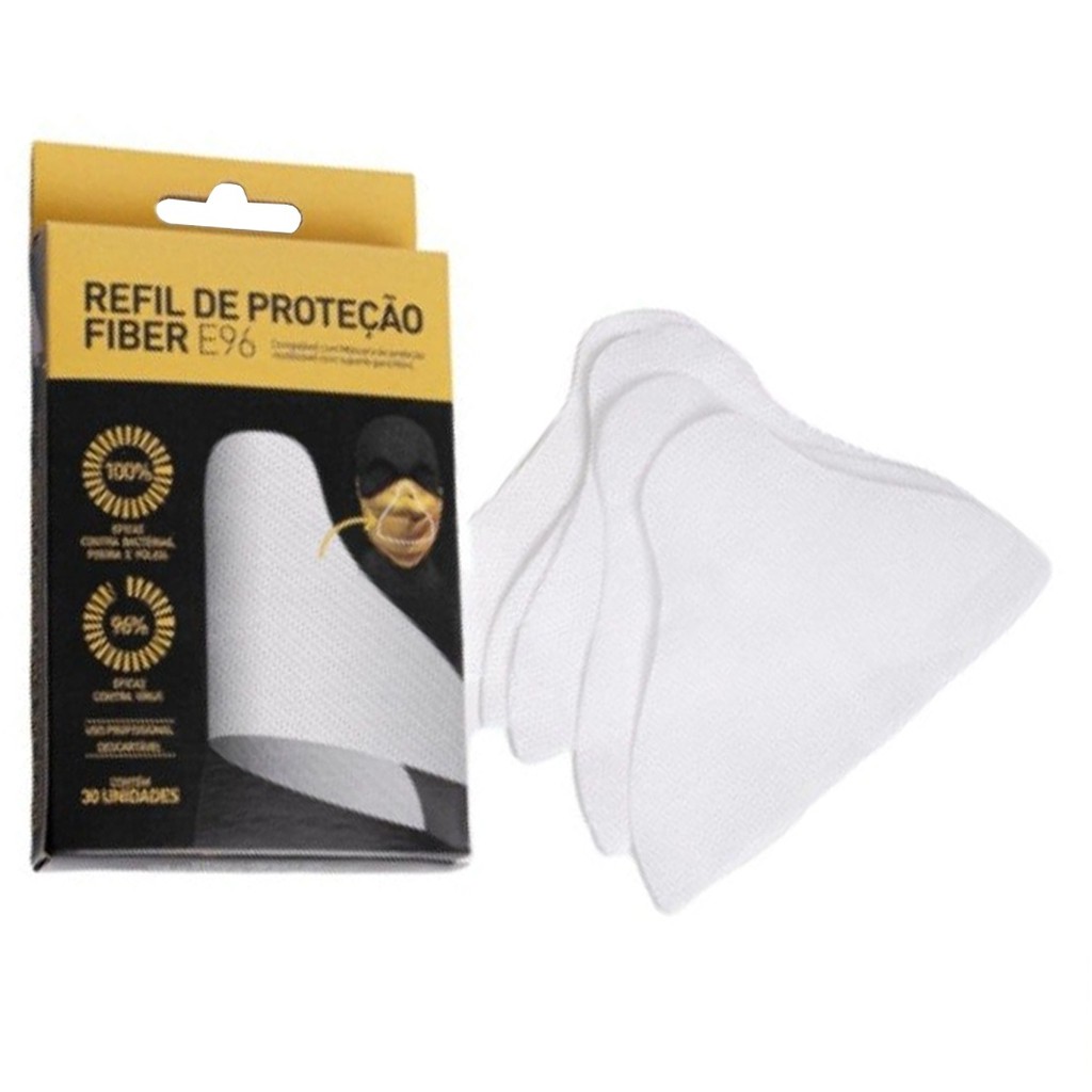 Refil Filtros de Proteção para Máscara Esportiva Fiber Knit