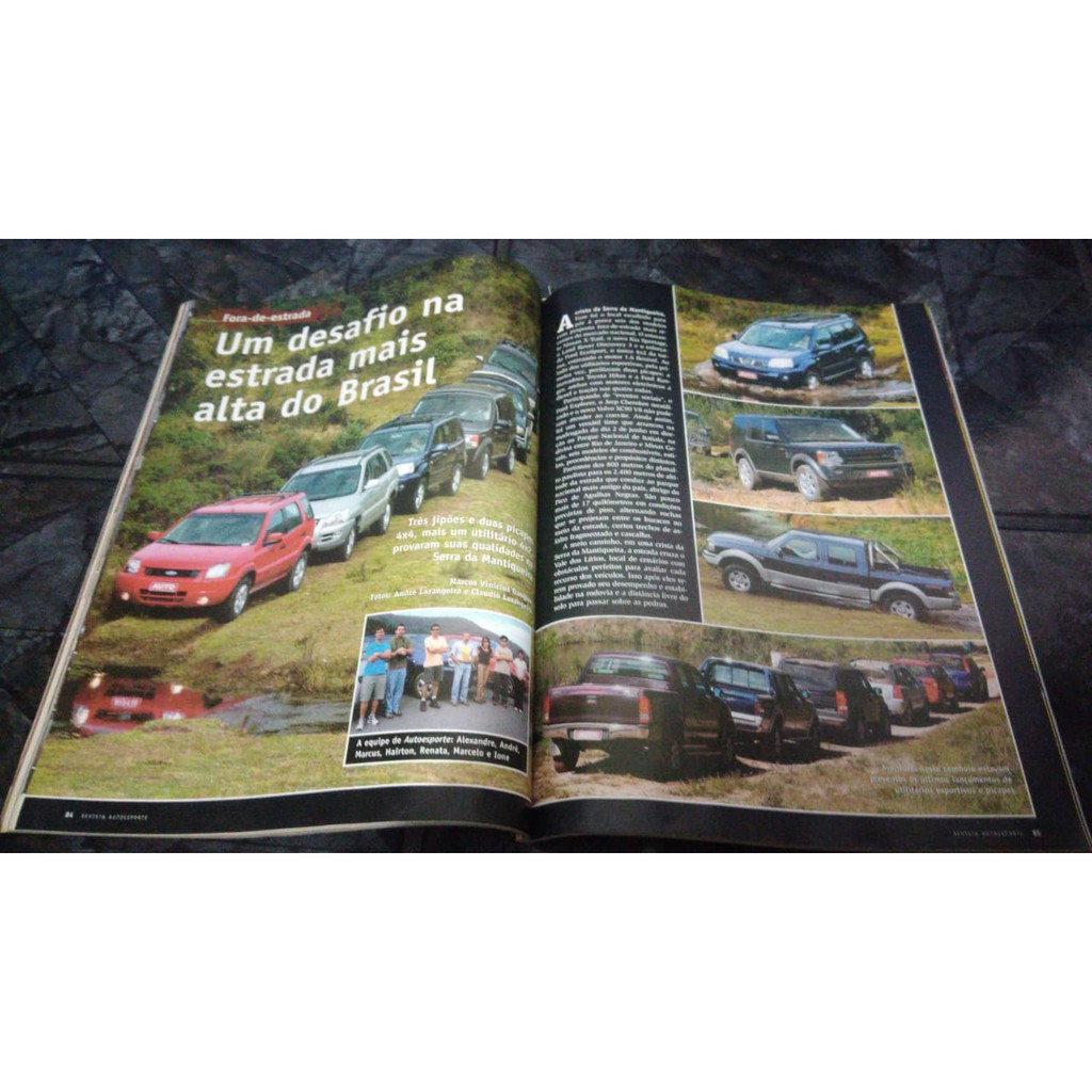 Revista Auto Esporte Jul 2005 Nº 482 - Ranger Discovery Ferrari Hilux Série 3 Classe E Golf Classe A Ecosport Sportage