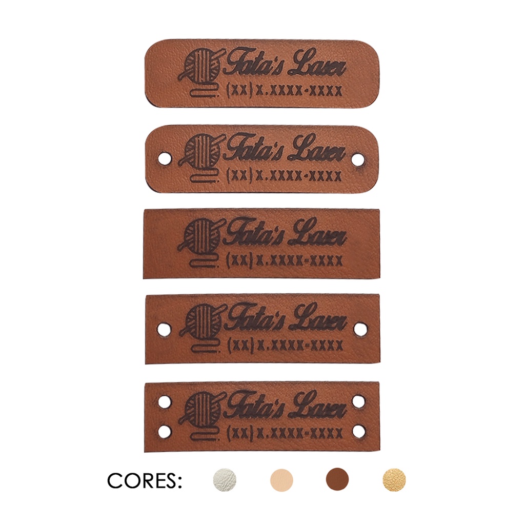 Etiquetas Personalizadas em couro Sintético para Crochê, Tapetes, Souplast, Bolsas, Roupas em Oferta na Shopee