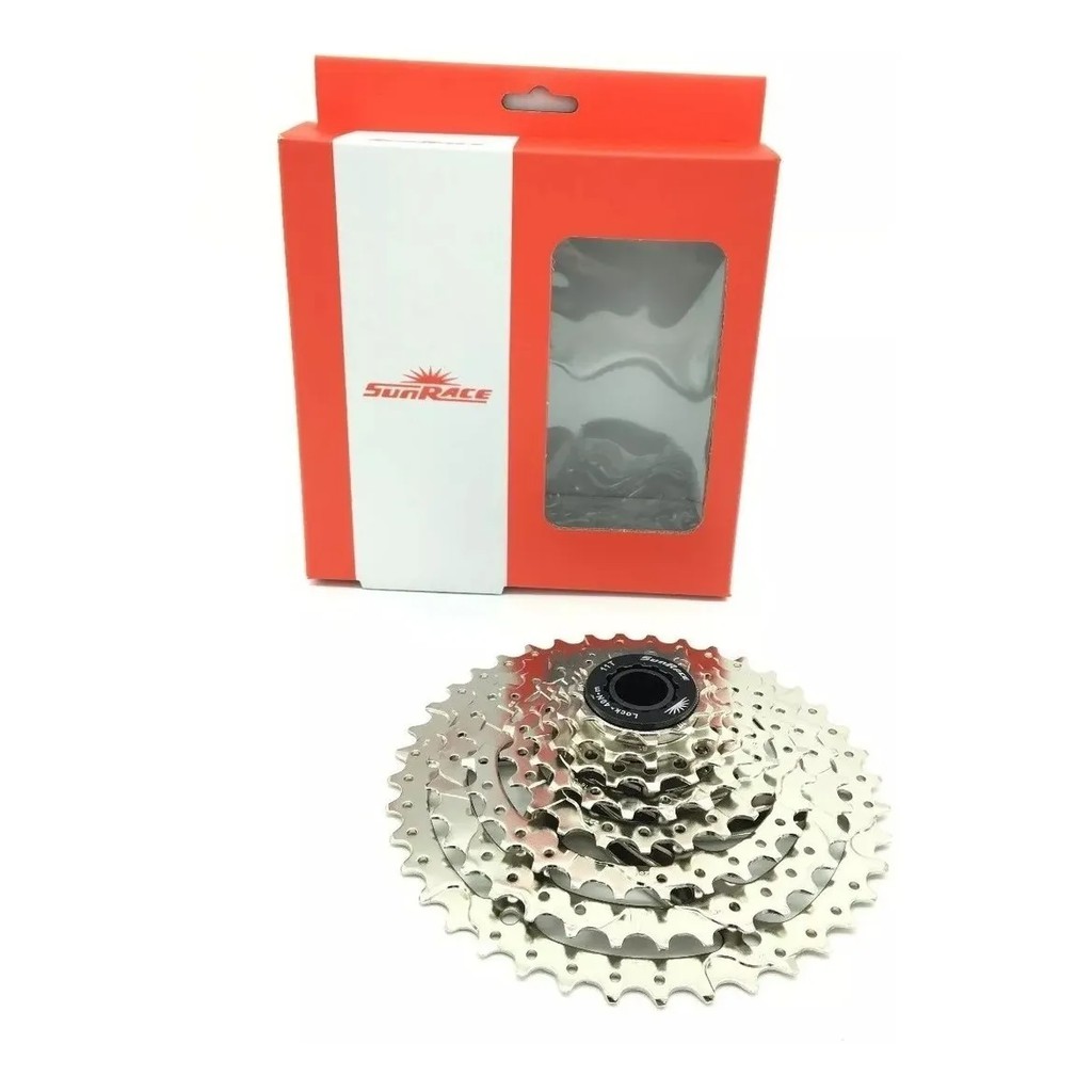 Cassete marca Sunrace M680 8v 11-40 Cromado 456g K7 Mtb Bike bicicleta  Xc