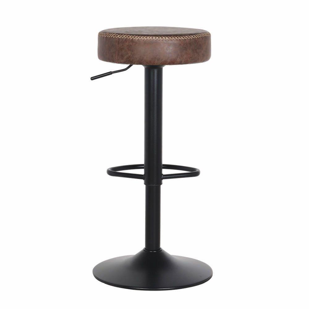 Banqueta Alta para Cozinha Americana Bar Bistrô Balcão Giratória Com Regulagem Viena Marrom Vintage em Oferta na Shopee