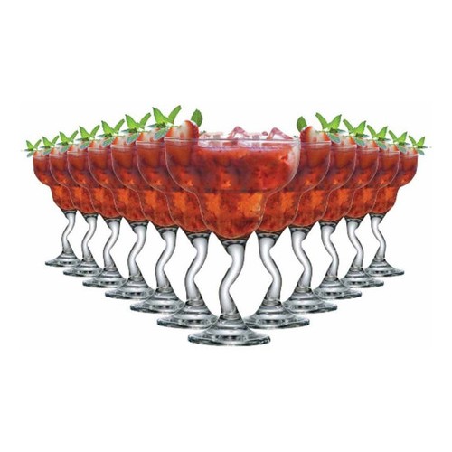 Jogo de Taças de Vidro para Drinks Twister 12 pcs, 255ml - Ruvolo