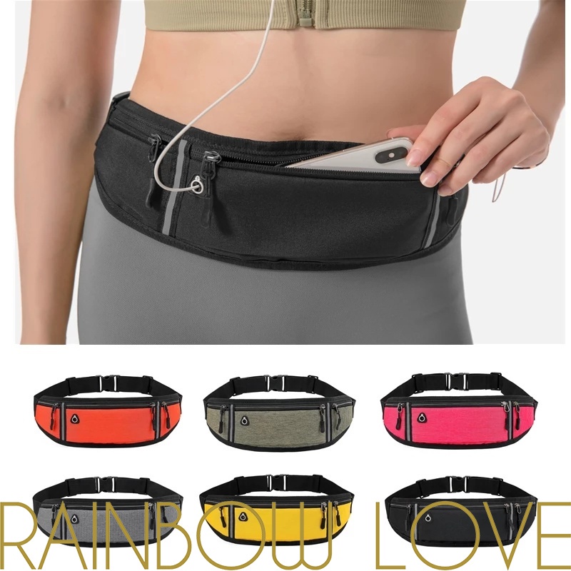 Homens & Mulheres Multifuncional Pano Fanny Pack Com Ficha De Fone De Ouvido De Fibra De Ombro Saco Da Cintura À Prova D'água Para Viagens , Esportes , Corrida , Ciclismo , Caminhadas Bolsa