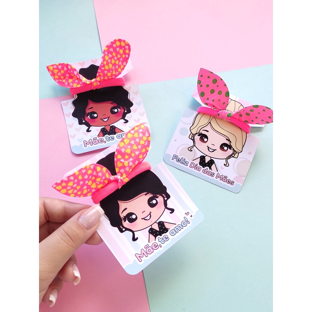 100 Tags personalizadas dia das mães mimo xuxinha brinde cliente boneca