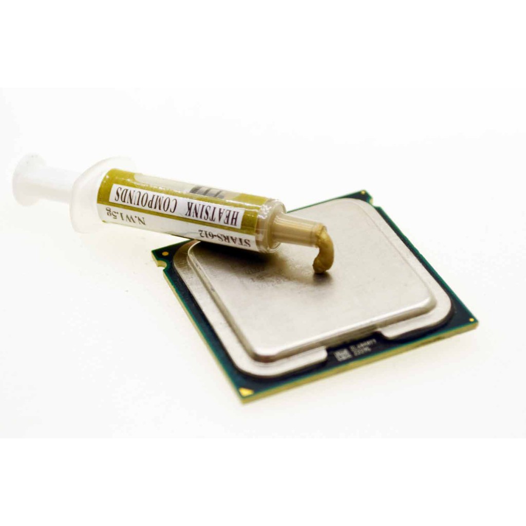 Pasta Térmica Alta Performance a Base de Ouro 24k Seringa com 1 Grama 1g GPU Processador ChipSet Transistor