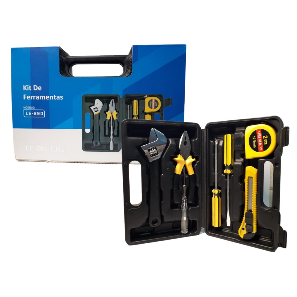 Jogo de Ferramentas Kit de Ferramentas Maleta de Ferramentas It Blue 7 Peças — R$ 55,14 em Shopee