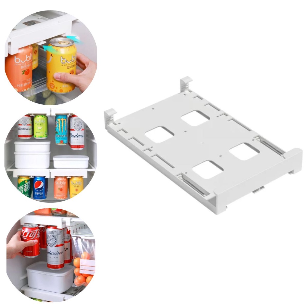 Suporte Porta Latas Geladeira Organizador de Latas para Geladeira Refrigerante e Cerveja