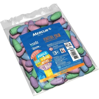 BORRACHA PONTEIRA COLORIDA PCT C/100 em Oferta na Shopee