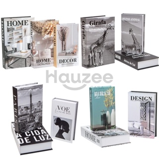 Caixa Livro Falso Decorativo Fake Kit 3 Porta Objetos em Oferta na Shopee