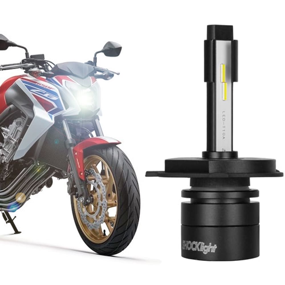 Lâmpada Moto H4 Super Led Efeito Xenon 6000k Nano S14 3600lm