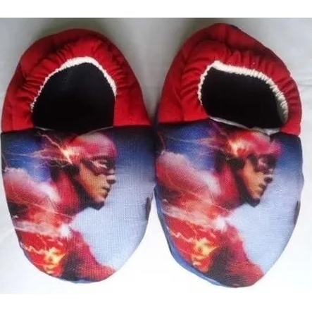 Pantufa Vingadores Flash Hulk Homem de Ferro Capitao America Super Man Sapatilha Chinelo de Quarto Artesanal