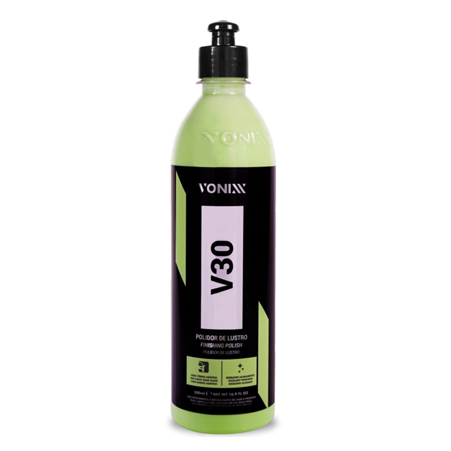 Composto Polidor De Lustro Para Vernizes Macios Vonixx V30 - 500ml