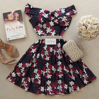 vestido boneca cigana rodado ombro a ombro lafiore store