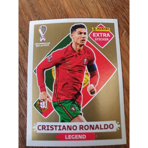 Figurinha Rara Cristiano Ronaldo CR7 Legend Gold Copa Do Mundo Qatar 22 |  Shopee Brasil
