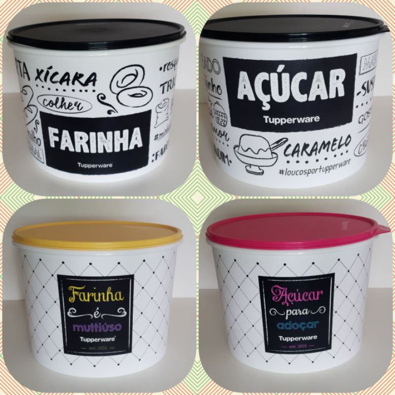 Tupper® Caixa 5.5L  ou 6,5L Arroz, Farinha, Açúcar e outros *valor da unidade* - Original Tupperware