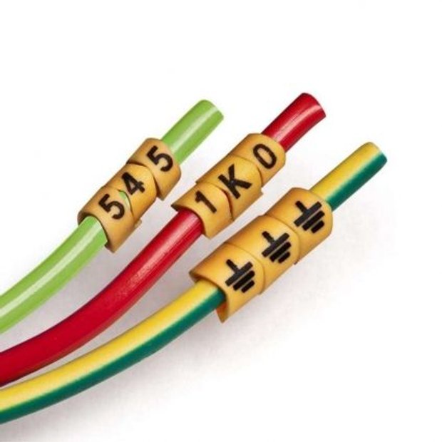 kit Identificador Marcador Fios Cabos Anilhas Símbolo Terra 100pcs EC0