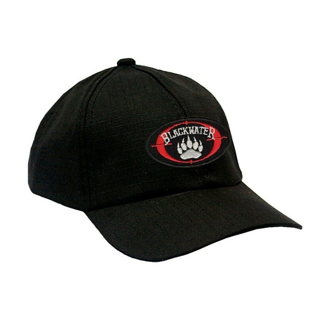 Boné Militar Rip Stop com Patch Aplicado Blackwater Preta