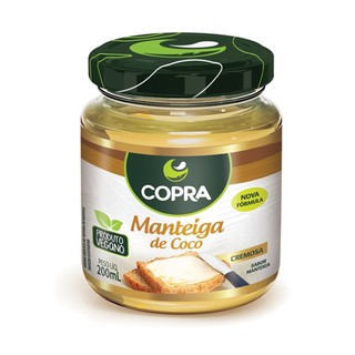 Manteiga de coco Cremosa 200ml - Copra