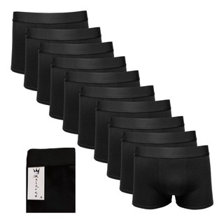 10 Cuecas Preta Boxer Algodao Conforto Cueca Box Promoção