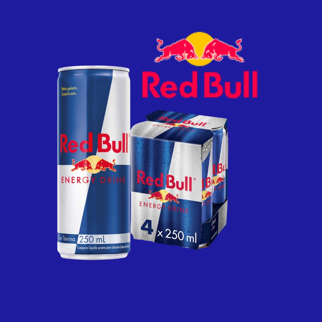Energetico Red Bull Original 250ml Pack C 4 Latas Shopee Brasil