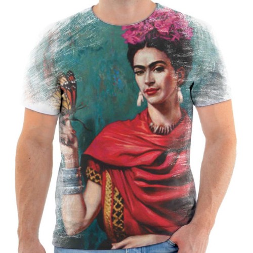 Camiseta Camisa Personalizada Frida Kahlo Pintora 8