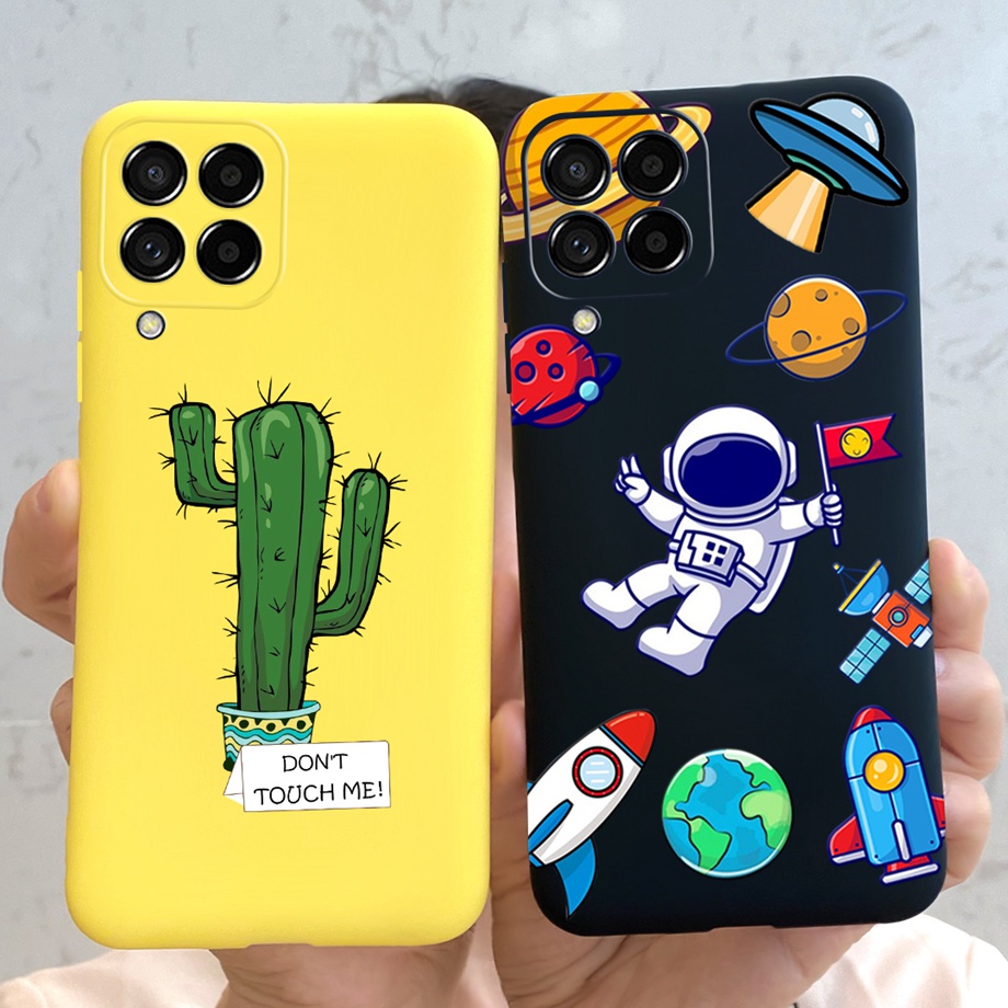 Capa Flexível De Silicone Com Estampa De Astronauta Para Samsung M53 5g 2022galaxym53m 535g 5429