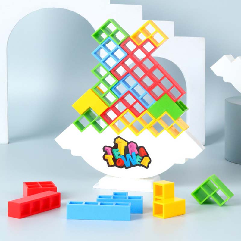 Balance Block Puzzle Assemble Tetris Game DIY Assemble Multifunctional Toy  Board Table Decompression Game | Shopee Brasil