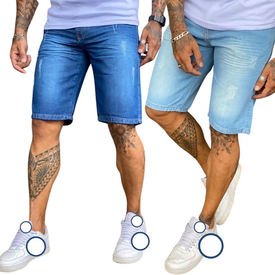 Bermuda Jeans Masculina Atacado Lycra Elastano fim de ano