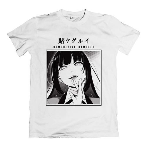 Camiseta Anime  Kakegurui Yumeko Kirari Saotome Camisa Mangá anime unissex