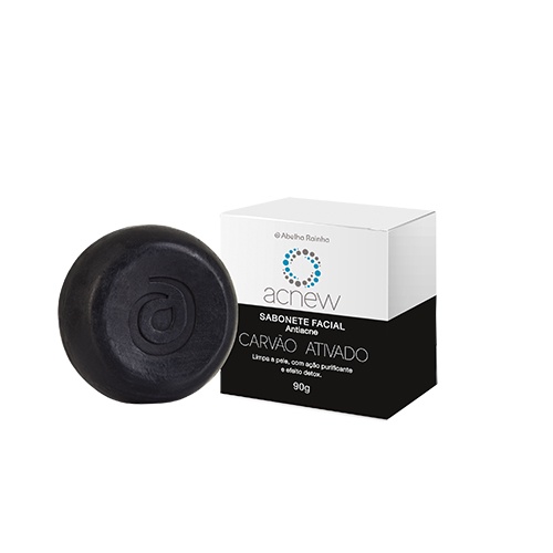 ACNEW - SABONETE EM BARRA FACIAL ANTIACNE COM CARVAO ATIVADO  - 3555 ABELHA RAINHA