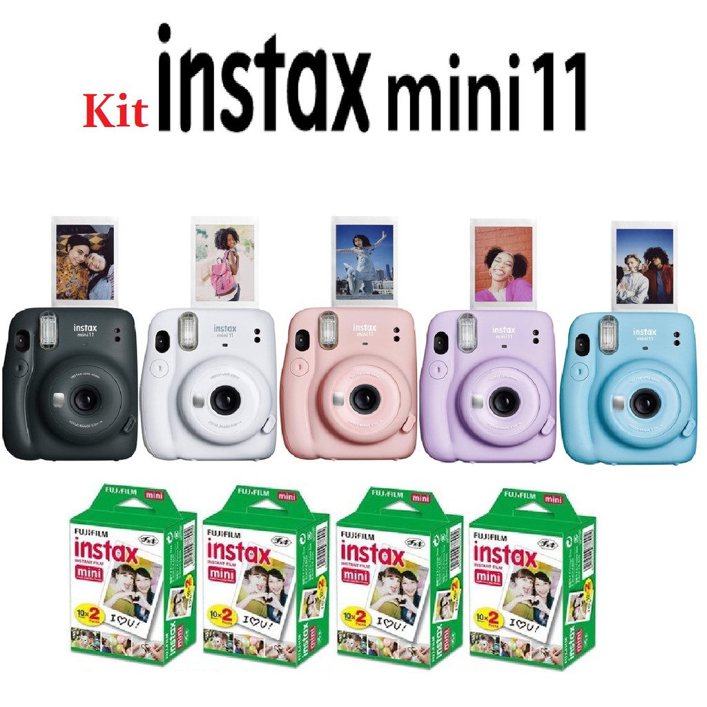 Kit Camera Instax Mini 11 + 30 Filmes instantanea polaroid fujifilm com ...