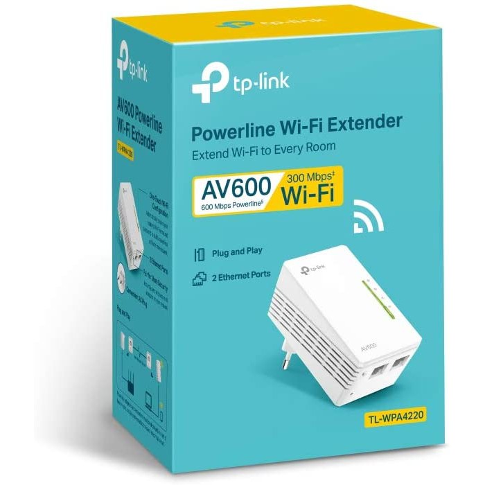 Repetidor Extensor De Sinal Wi-fi Power Line TP-Link TL-WPA4220