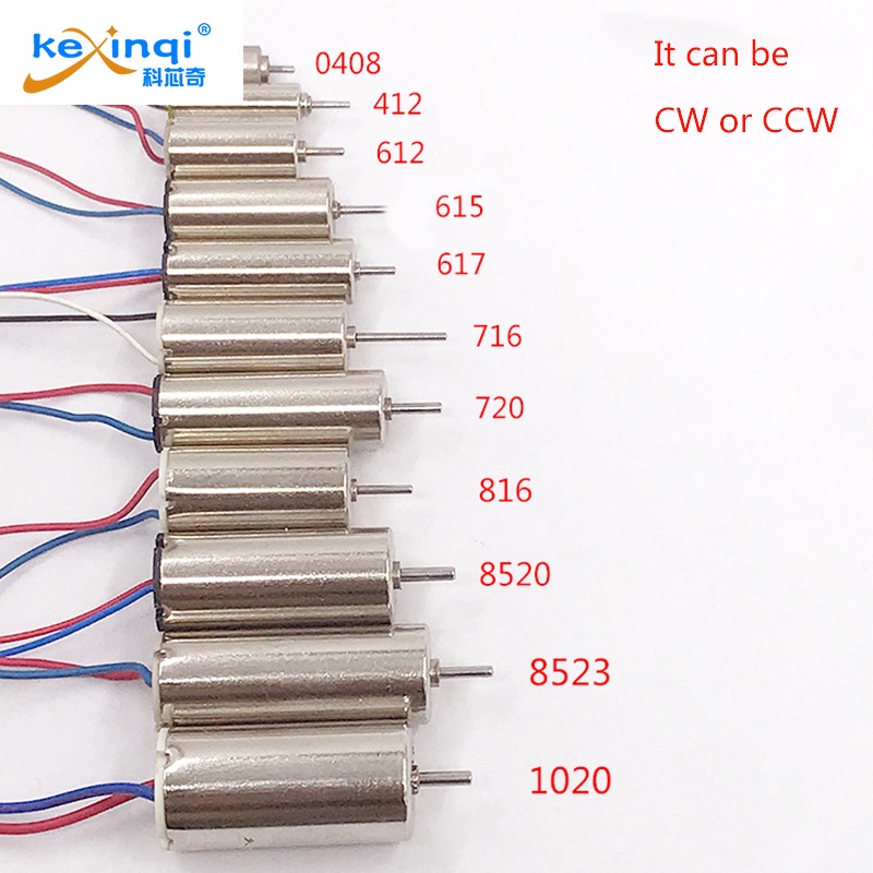 Motor Mini Tipo 0408/412/612/615/617.716/720/816/8520/1020/8523/Micro DC 3.7V