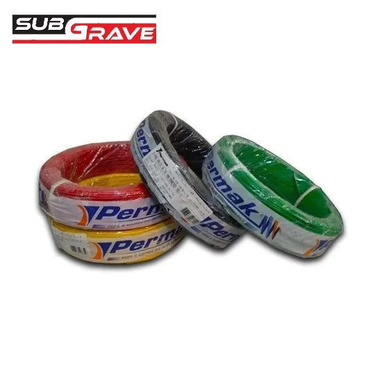 Rolo 100 mts Cabo Automotivo 0.50mm Flexivel Permak Puro Cobre - Vermelho