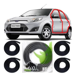 Kit 4 Borrachas De Porta Lateral Fiesta 2009 2010 2011 2012