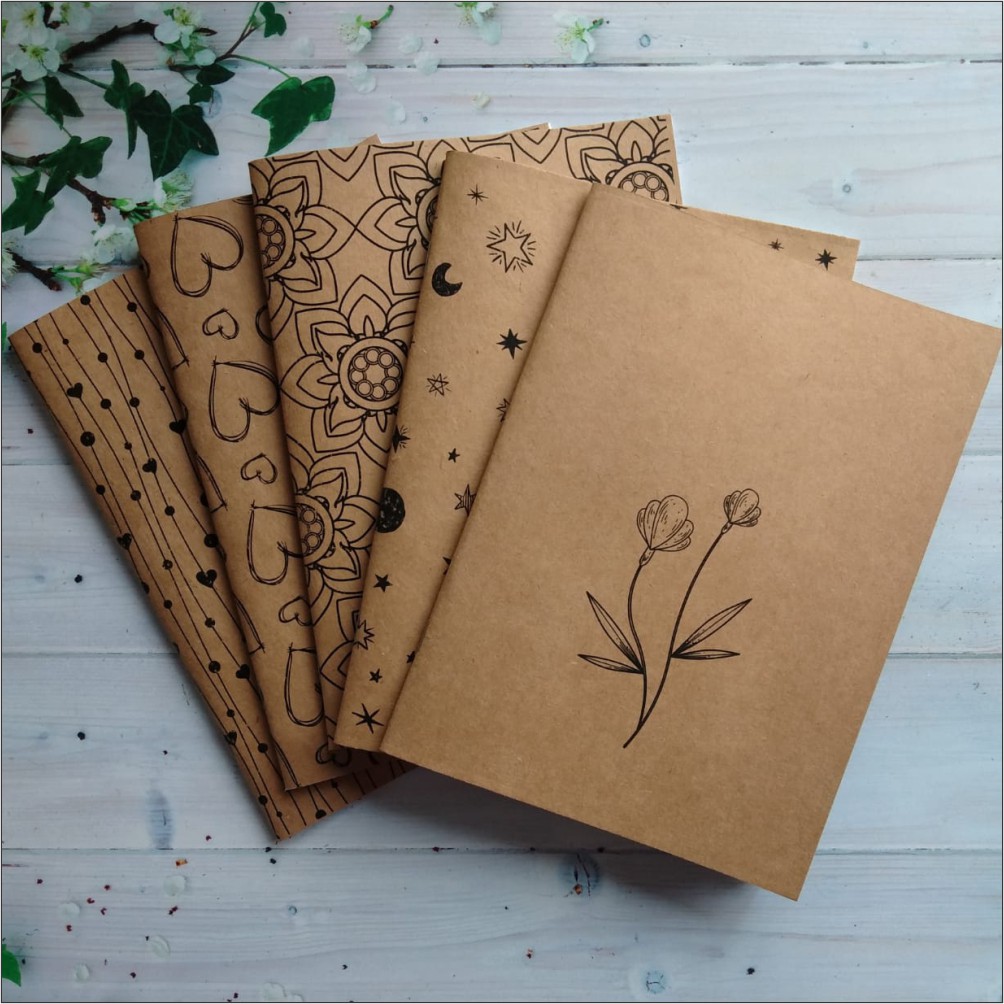 Caderno Kraft para Anotações A5 Shopee Brasil