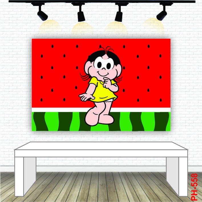 Painel Festa Decoração Infantil Tecido Sublimado Magali 1,50 X 1,00 em Oferta na Shopee
