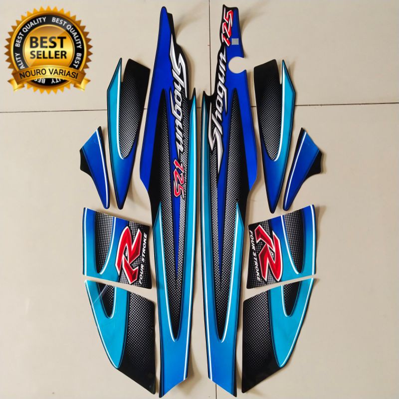 Suzuki shogun 125 r 2005 2006 Faixa De Corpo Padrão Azul , Melhor Qualidade