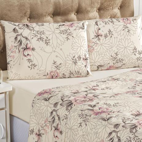 Jogo de Cama Queen 4 Peças PARA CAMA BOX Linha Charme Lindas Estampas
