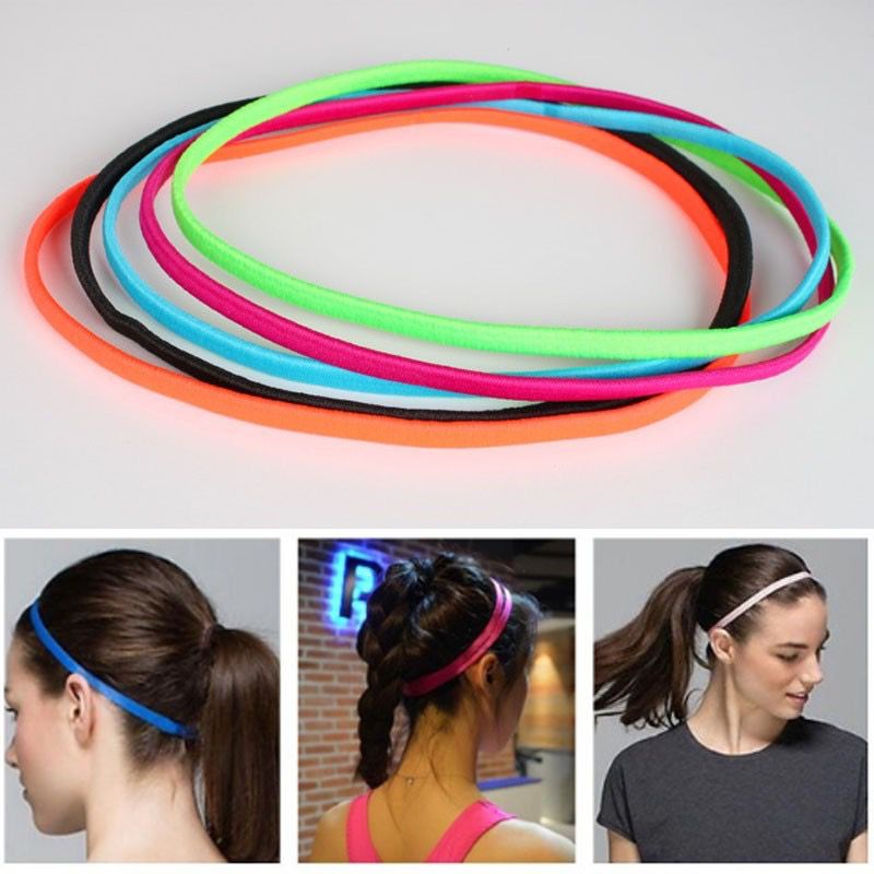 6 Faixa De Cabeça Tiara Esportiva Elásticos Diadema Cabelo Atleta Academia Fitness Unisex