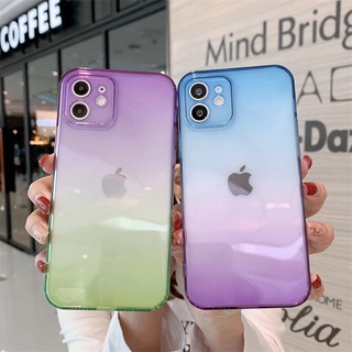 Capa De Celular Colorida Degradê Transparente Tudo Incluído case capinha capa para iPhone 11 12 13 pro max x xr 7 8 plus