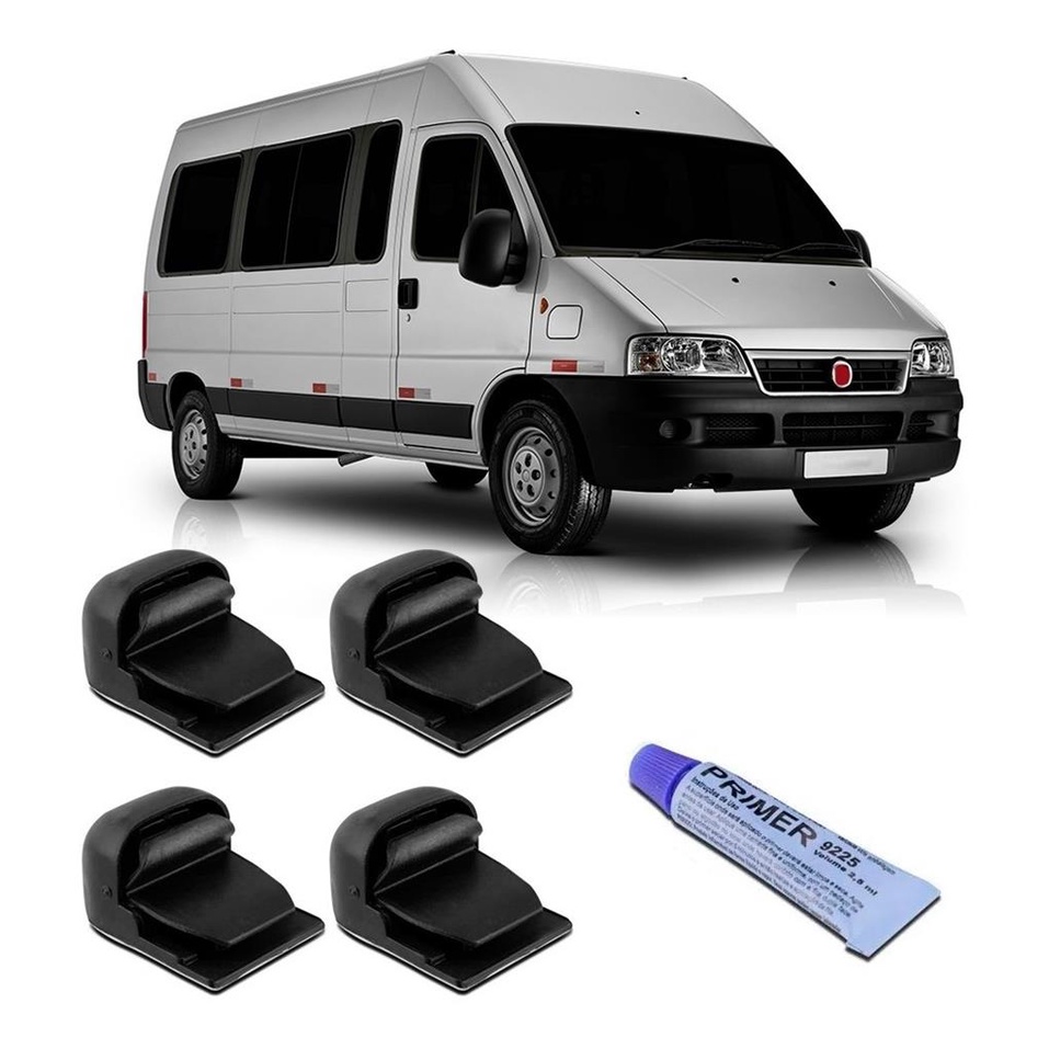 Kit trava Trinco Master Ducato Boxer Jumper Puxador Trava De Vidro 2 Baixo E 2 Alta