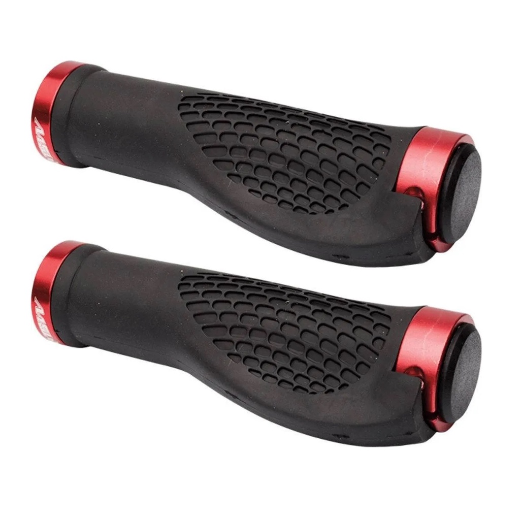 Manopla Guidão Bike Punho Alumínio Mtb Com Duas Travas e Anel Ciclismo Revestimento Borracha Tsw